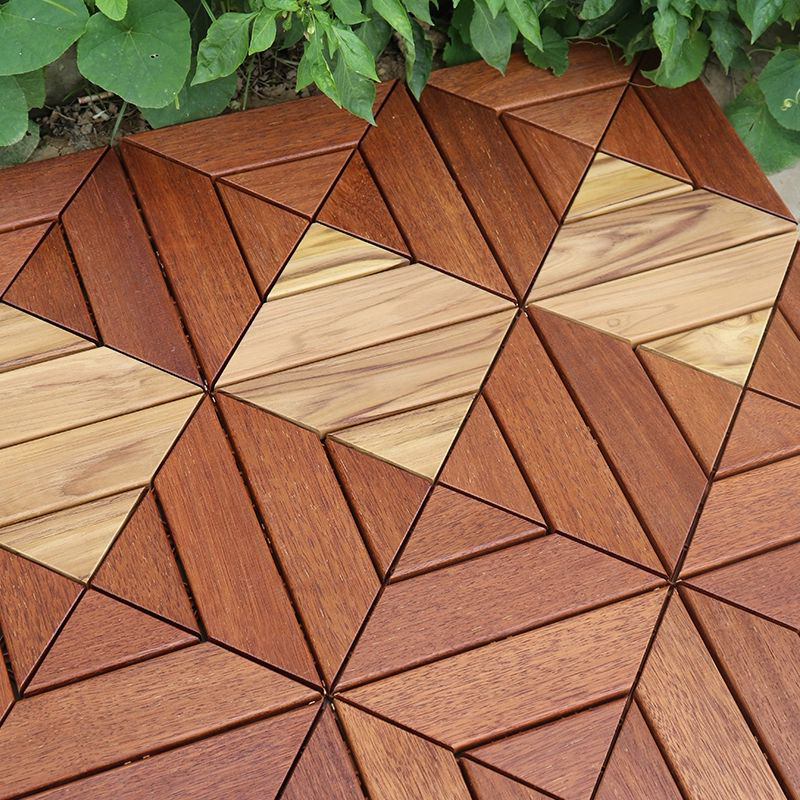 Modern Medium Wood Parquet Click-Lock Brown Hardwood Flooring