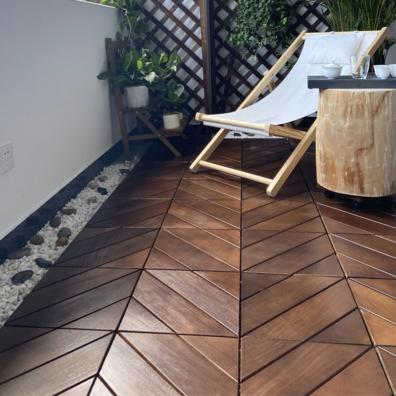 Smooth Matte Medium Wood Solid Wood Parquet Modern Style Hardwood Flooring