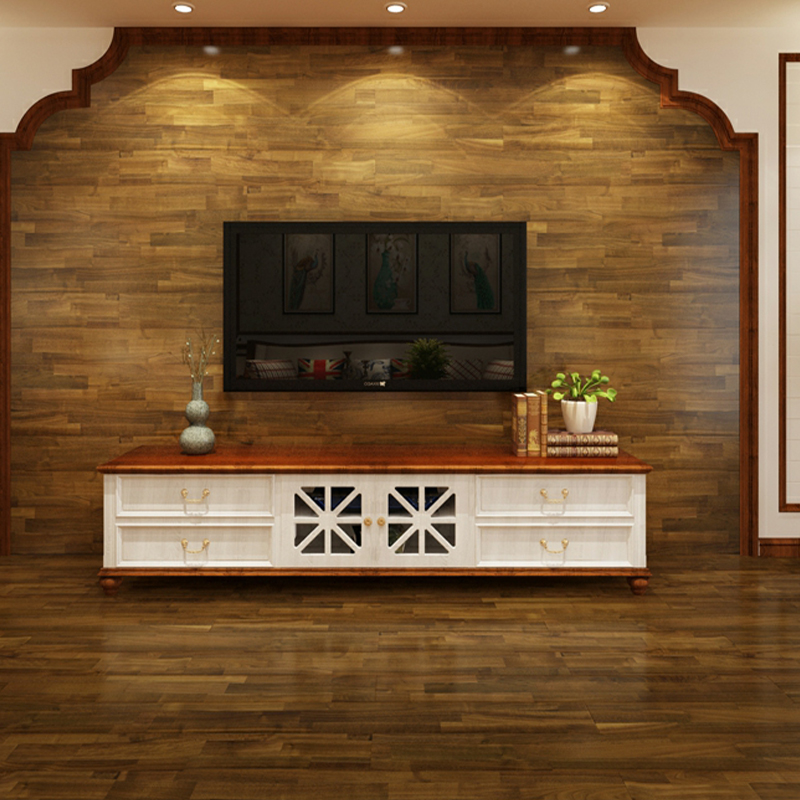 Semi-Gloss Brown Laminate Wood Planks with Water & Stain Resistant Finish for Living Space