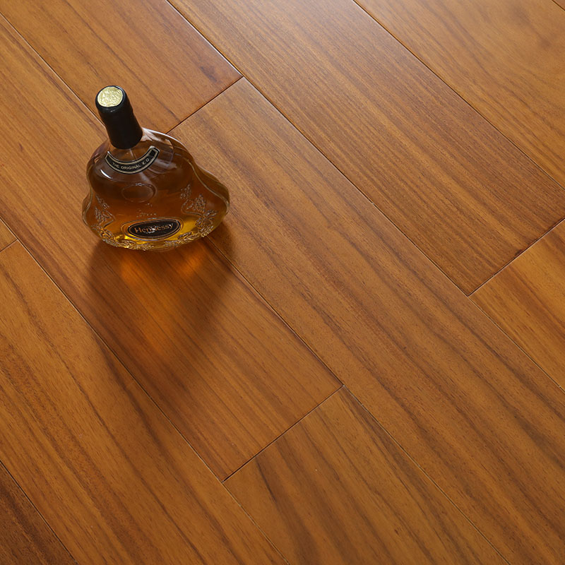 Waterproof Teak Hardwood Flooring with Smooth Surface Texture and Matte Finish
