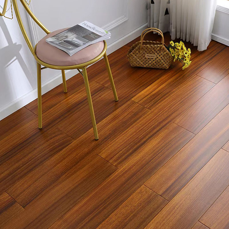 Modern Solid Wood Click-Lock Matte Hardwood Flooring in Light Wood