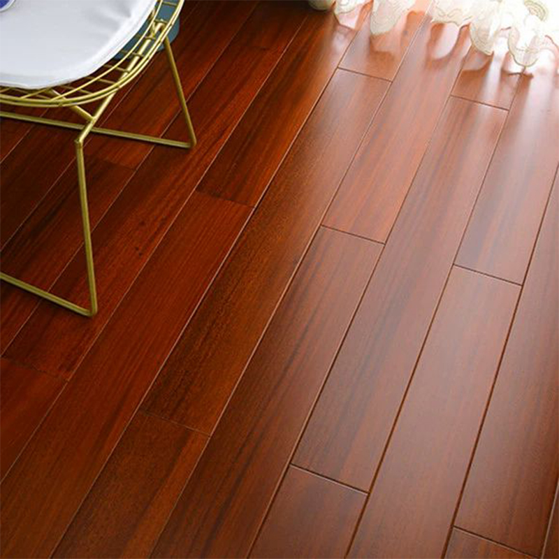 Smooth Matte Modern Solid Wood Hardwood Flooring - Easy Click-Lock Installation