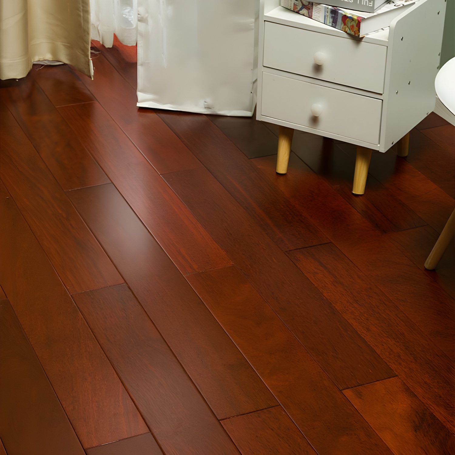 Smooth Matte Modern Style Click-Lock Solid Wood Hardwood Flooring