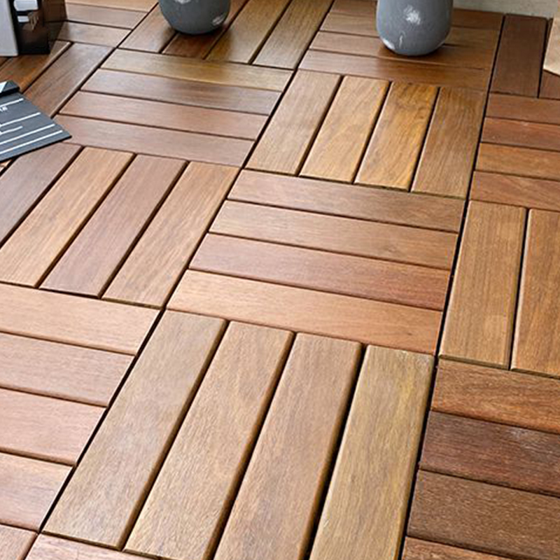 Smooth Matte Lapacho Solid Wood Click-Lock Brown Parquet Traditional Hardwood Flooring