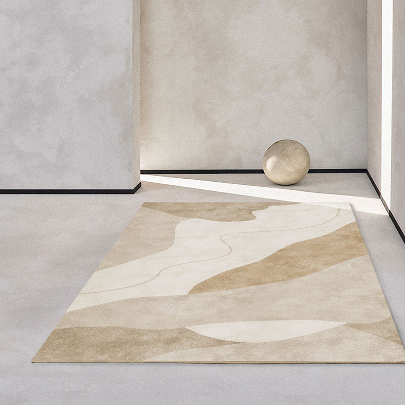 Stylish Modern Abstract Polyester Area Rug for Study, Living Room, and More
