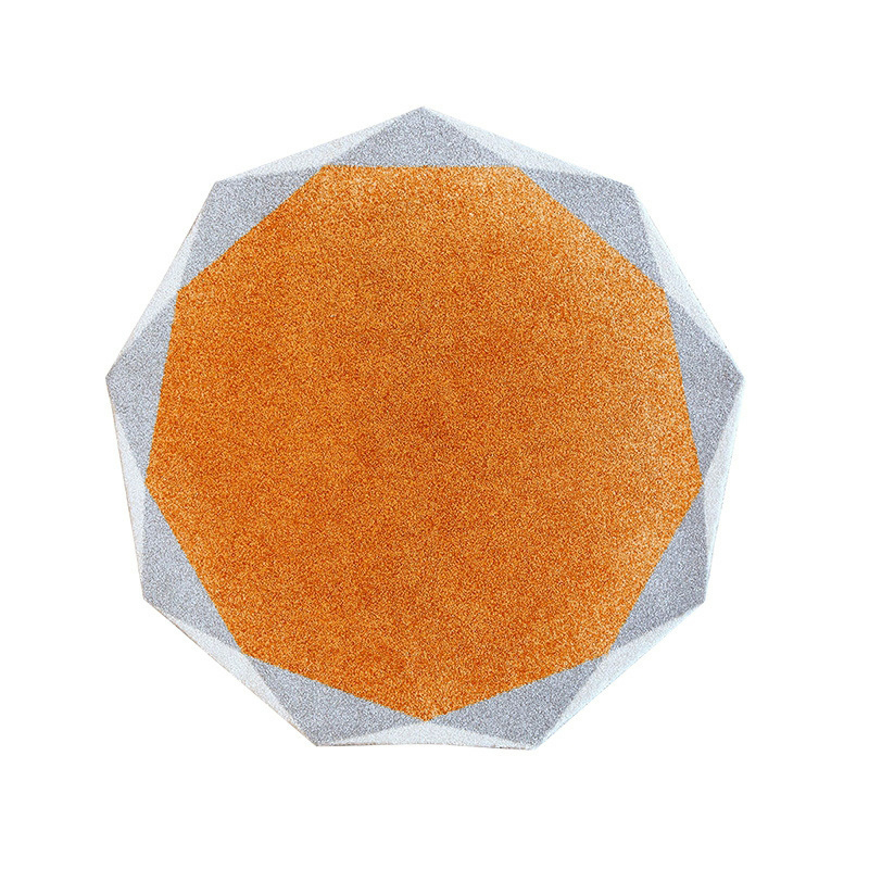Indoor Use Modern Round Imitation Wool Area Rug with Anti-Slip Backing (Medium Thickness)