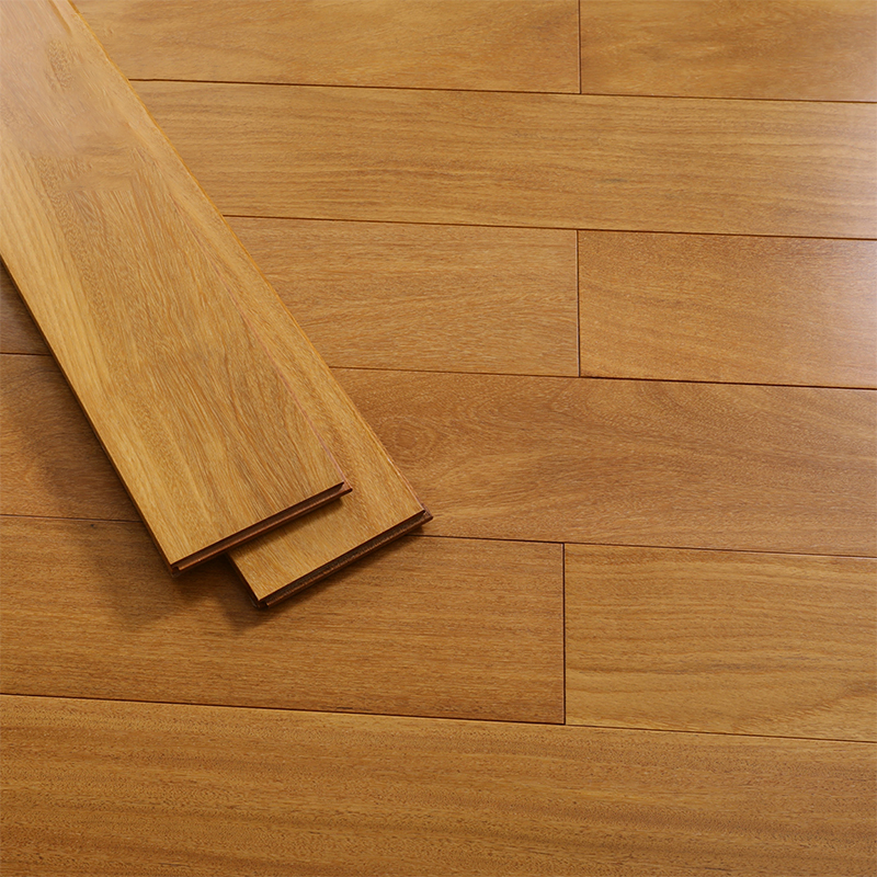 Waterproof and Scratch Resistant Light Wood Modern Style Cumaru Hardwood Flooring