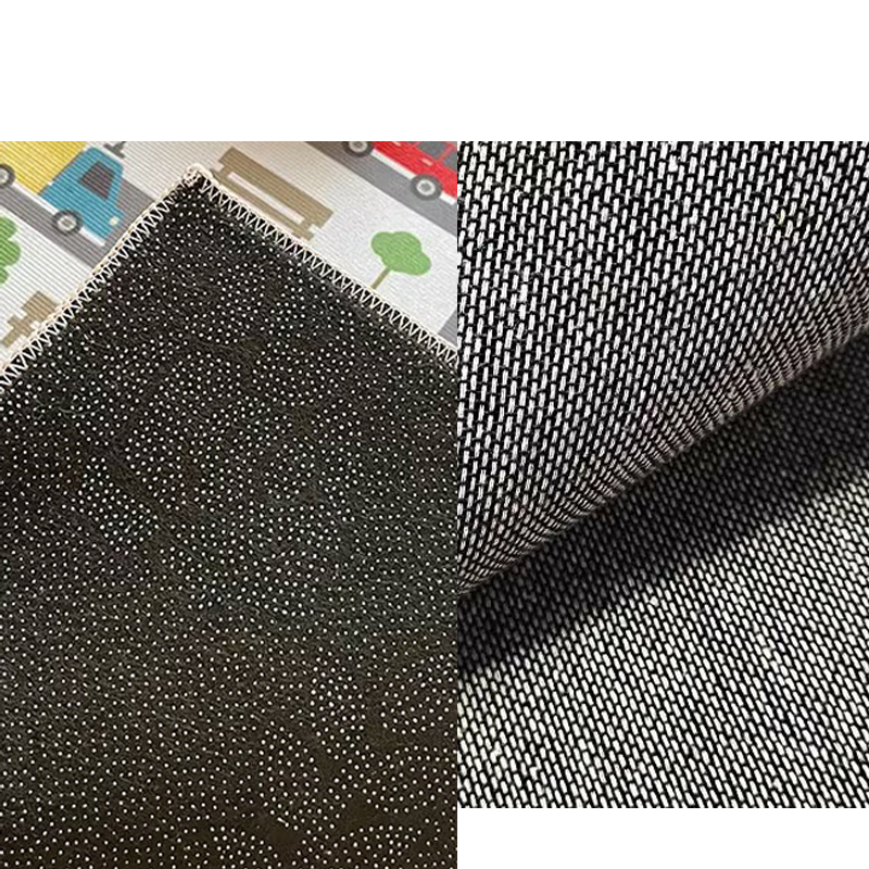 Indoor Use Round Adults' Room Area Rug Made of Cotton Blends with Anti-Slip Backing