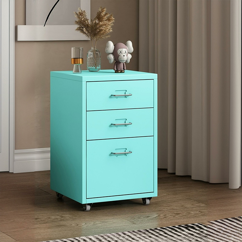 blue metal dresser Argento Six Drawer Dresser in Navy Blue and Burnished Brass