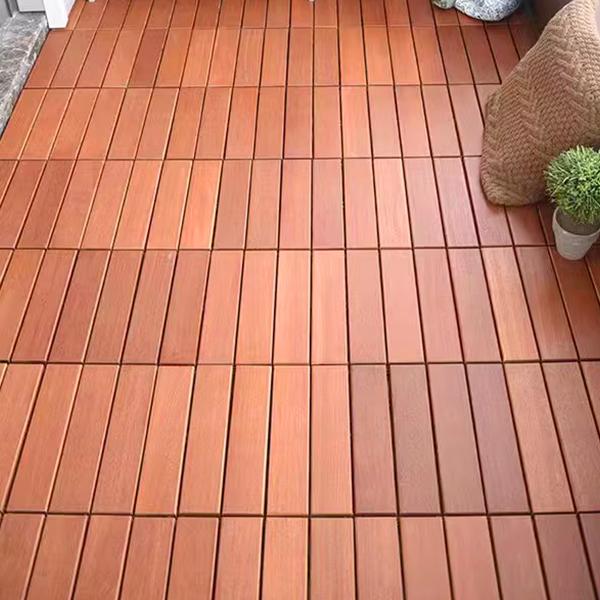 Modern Brown Wood Parquet Click-Lock Solid Wood Hardwood Flooring