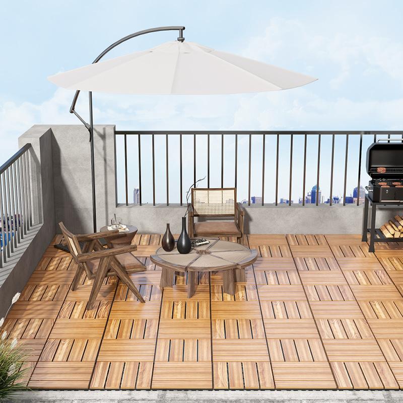 Elegant Click-Lock Pine Parquet Solid Wood Hardwood Flooring with Smooth and Matte Finish