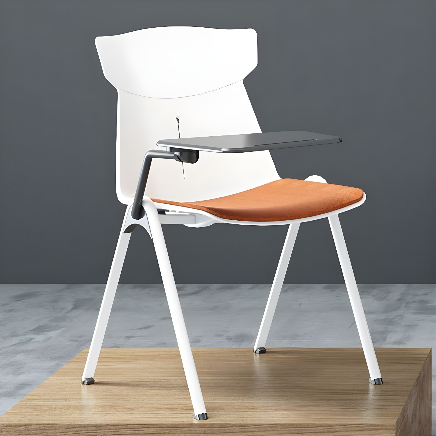 Armless Mid-Back Modern Task Chair with Ergonomic Design & Waterfall Seat
