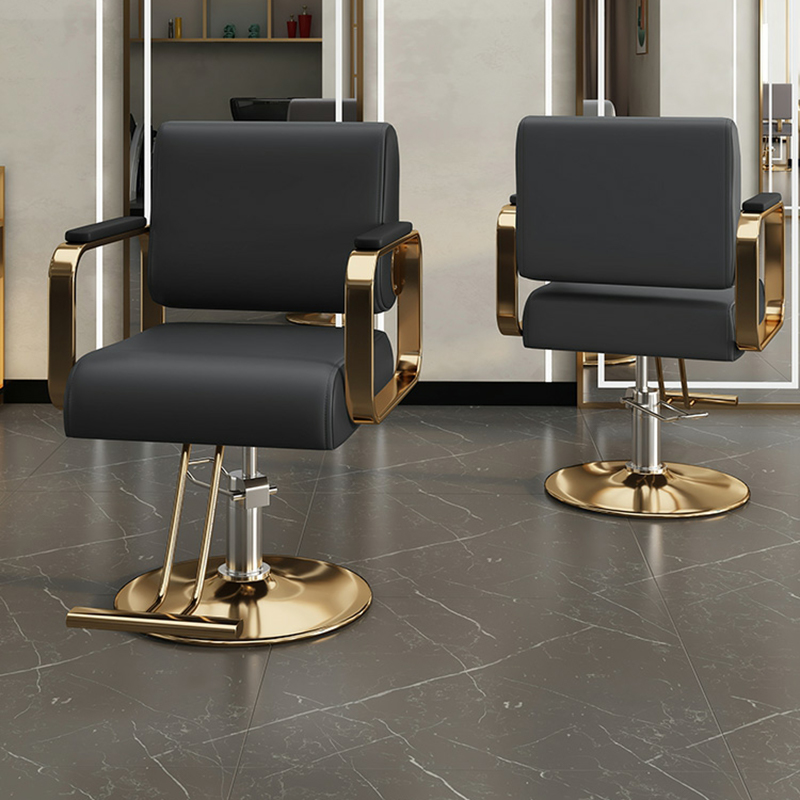 Contemporary Stainless Steel Styling Chair with Swivel Movement and Adjustable Features