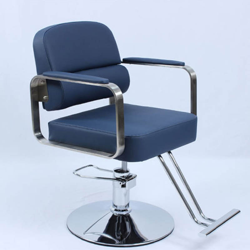 L-Shape Solid Back Styling Chair with Swivel Movement and Adjustable Height for Hair Salon