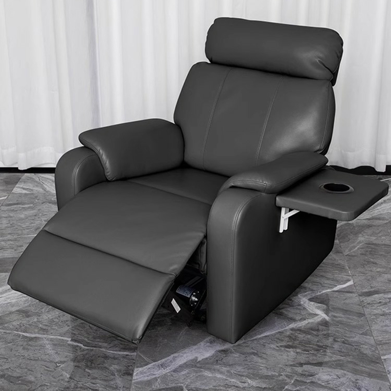 Luxury Power Reclining Barber Chair with USB Port and Footrest