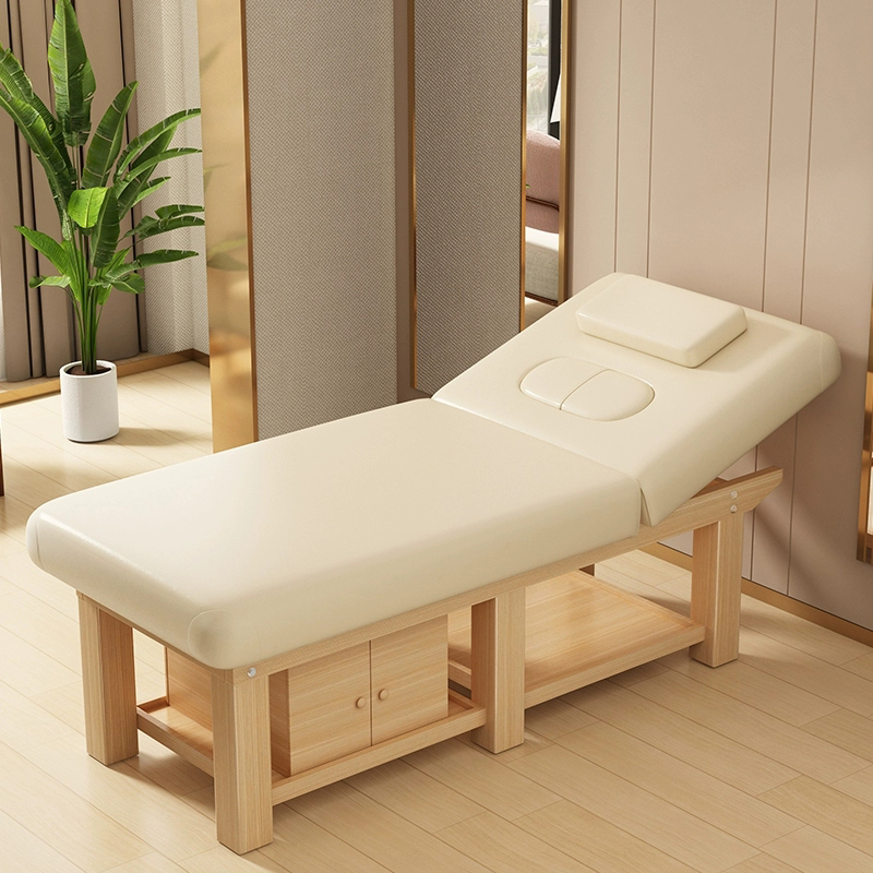 Rectangular Wood Facial & Massage Bed 250+ lbs. Scratch Resistant 60 Days Limited Warranty Use