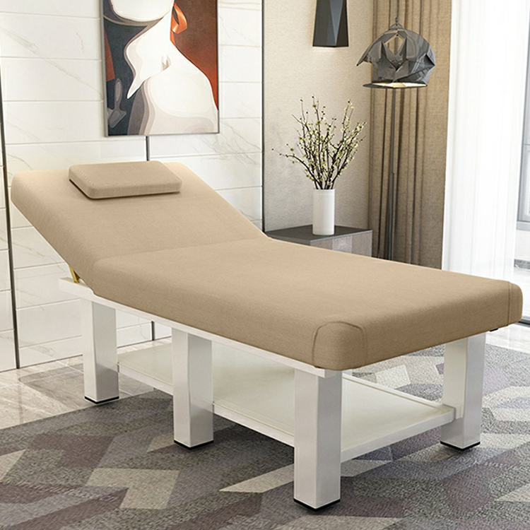 Adjustable Height Steel Frame Sponge Massage Bed Wear Resistant with Storage