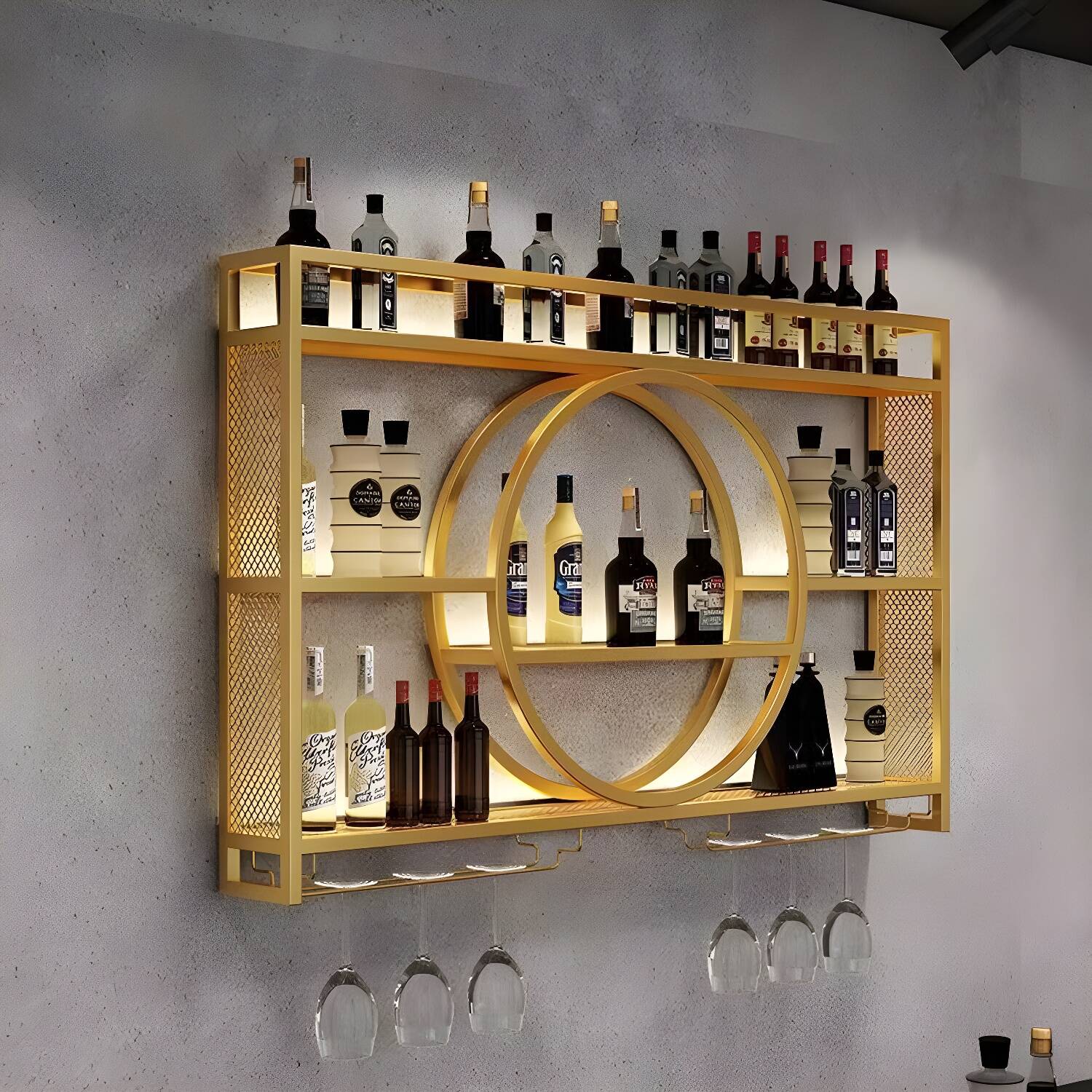 Wall Mounted Big W Wine Rack Wall Mounted Wine Racks VintageView W