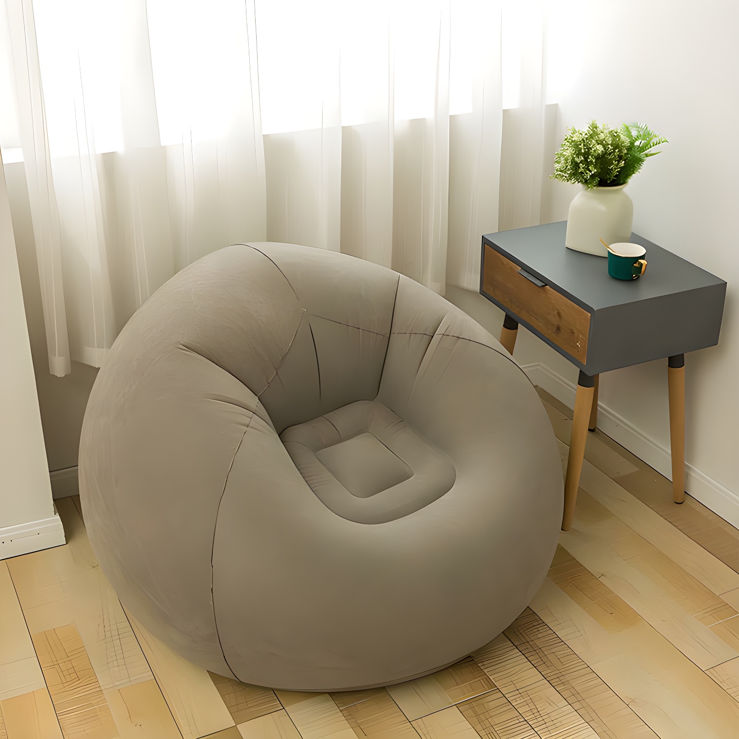 43" Wide Giant Soft Adults Bean Bag Chair & Lounge for Indoor Use