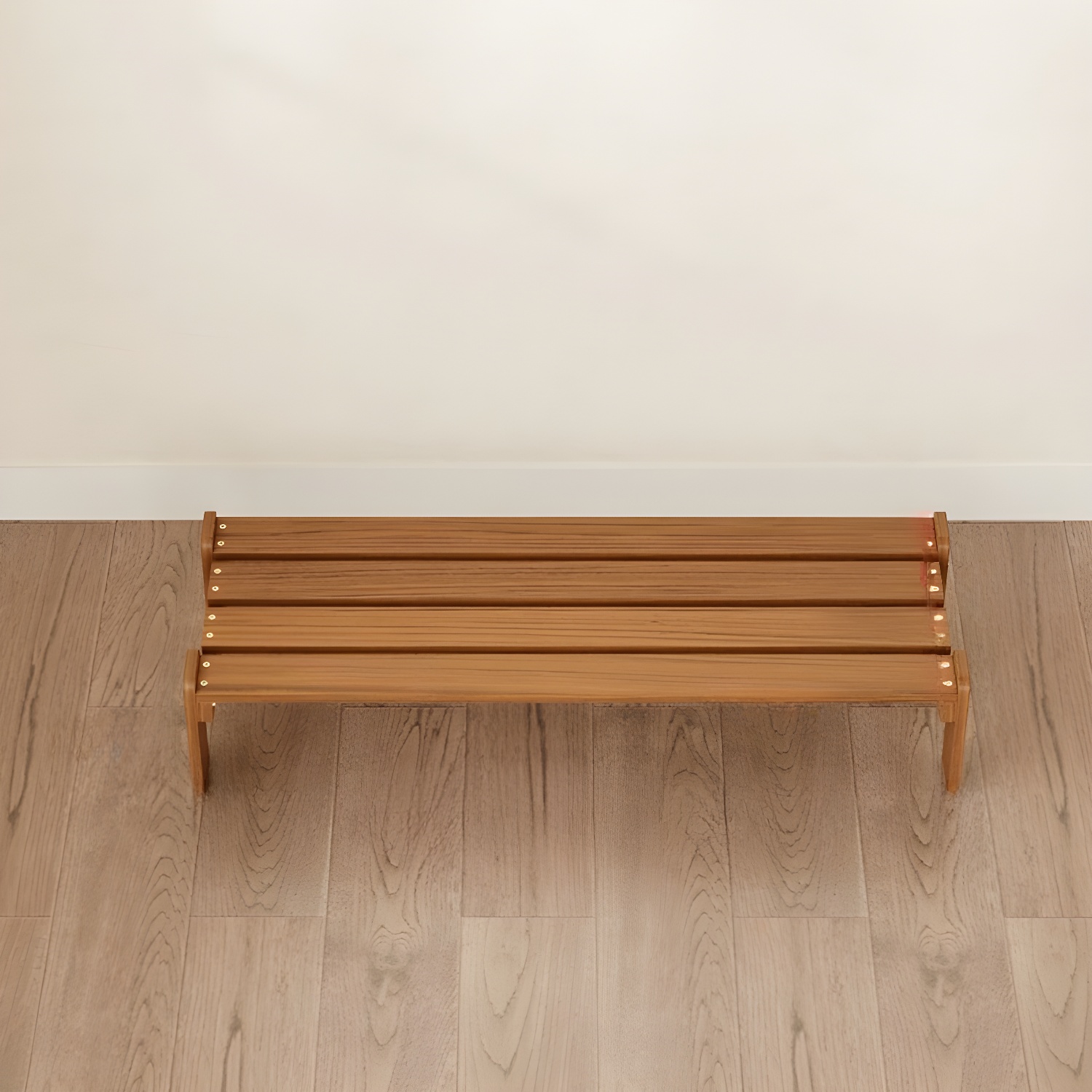 1-Tiered Solid Wood Plant Stand Shape in Rectangle with 4 Legs