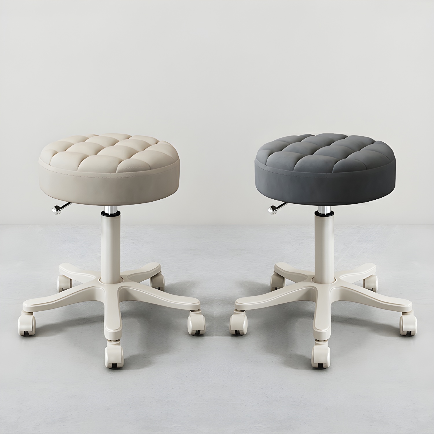 Wear-resistant Waterproof Leather Liftable and Swivel Chair, Easy-to-clean