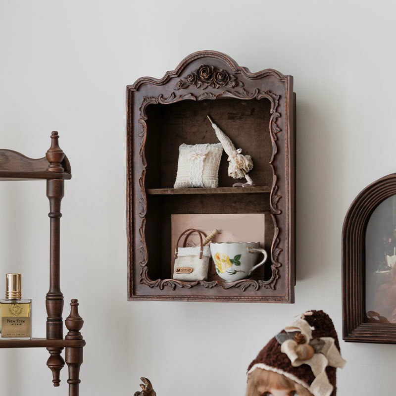 Wall Mount Freestanding Storage Display Stand with Open Storage for Living Room