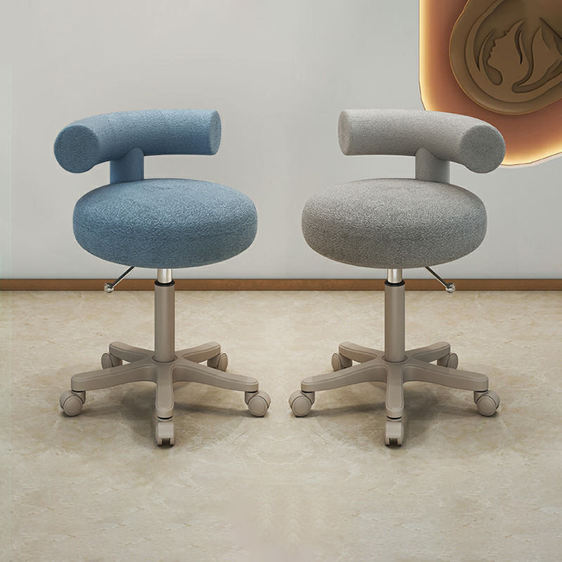 Round Cushion Seat Styling Chair Adjustable Height Swivel Salon Chair