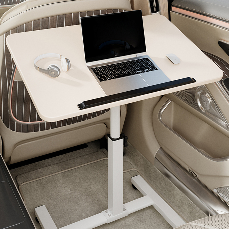 Metal Bracket Rectangular Laptop Cart & Stand Liftable and Movable