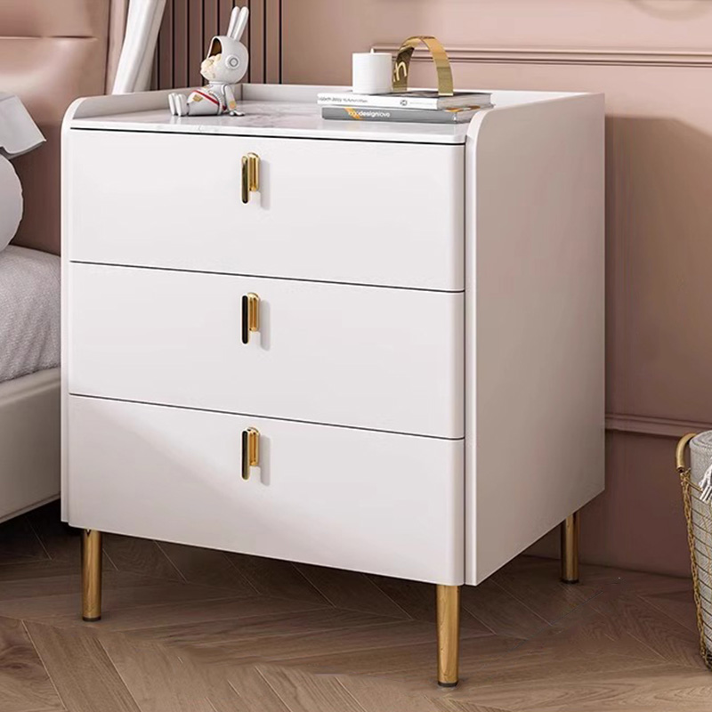 Modish Manufactured Wood Nightstand With Drawer Organization 2 Drawers /3 Drawers and Leg