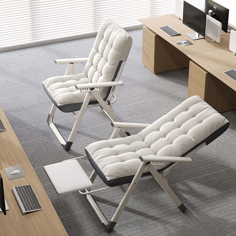 Indoor Cotton Folding Recliner Chair with Infinite Positions and Scratch Resistant