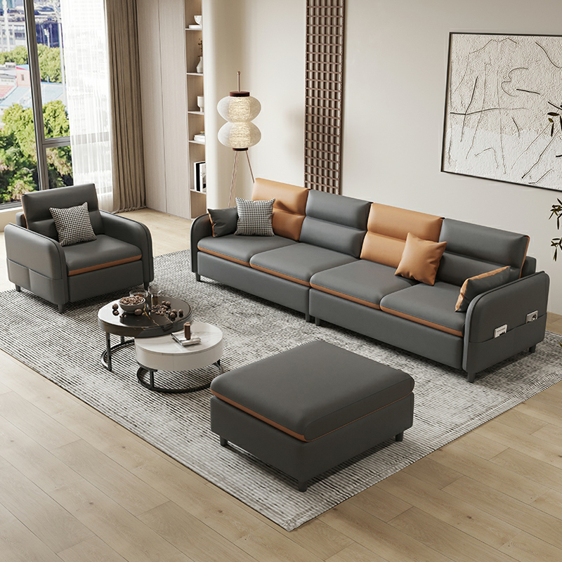 Straight/L-Shape Horizontal/Right Sofa Couch /Sofa Chaise with Concealed Support