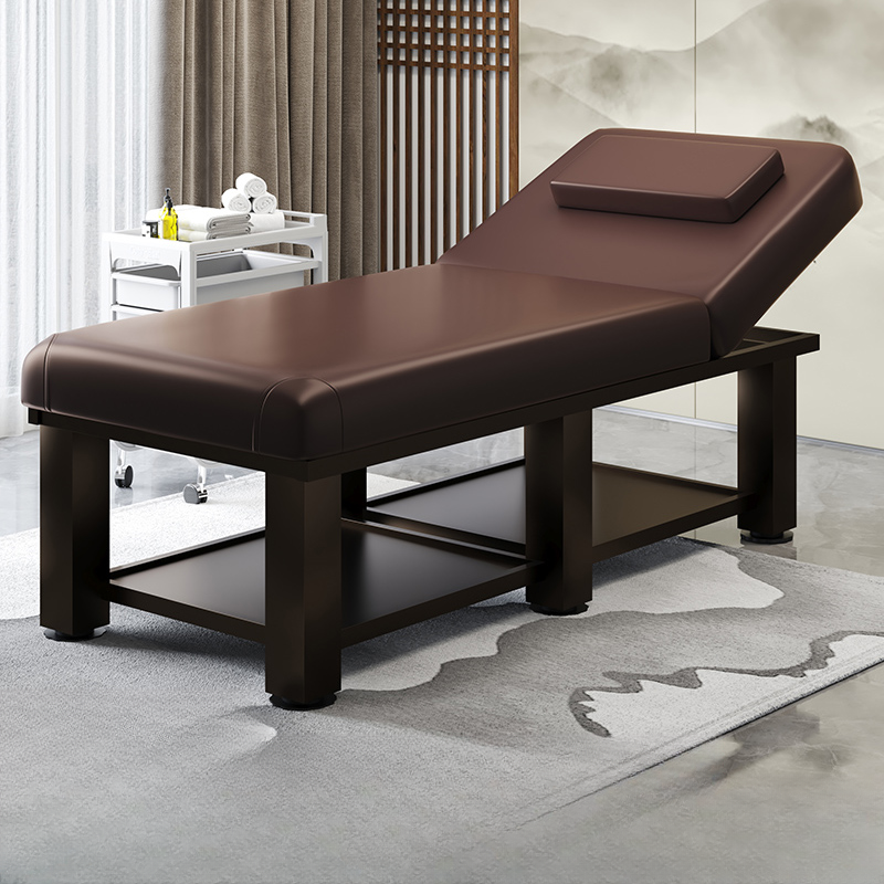 Moves Up and Down Rectangle Massage Bed with Steel Trestle Base