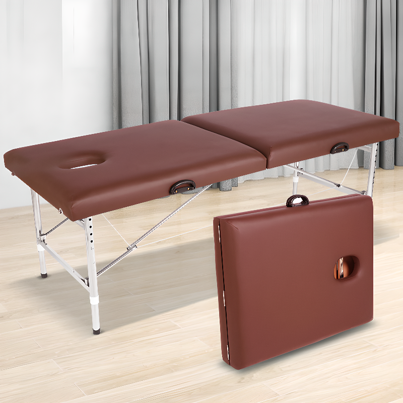 Portable Lightweight Nestable Massage Bed with Alloy H-Shape Base & Protective Feet