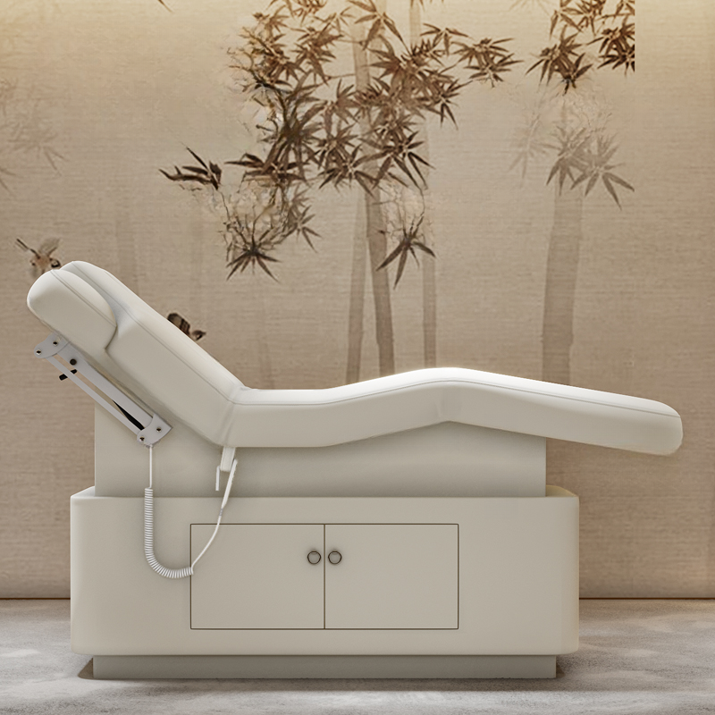 Multi-levelled Rectangle Massage Bed with Manufactured Wood Slab Base