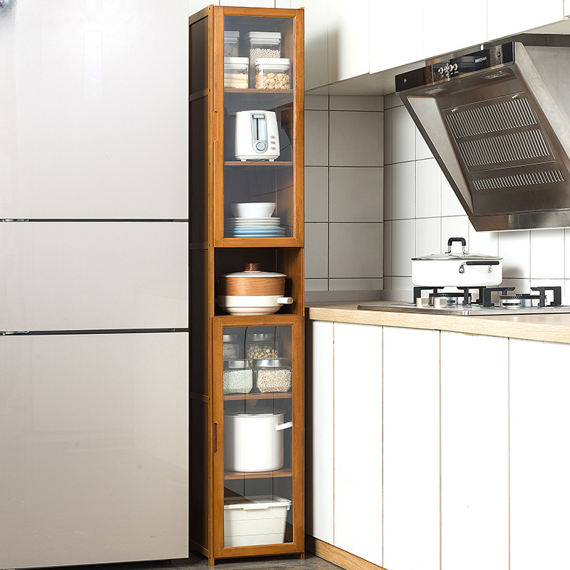 Closed Standalone Kitchen Cupboards with 5 Shelves/7 Shelves/6 Shelves and Container