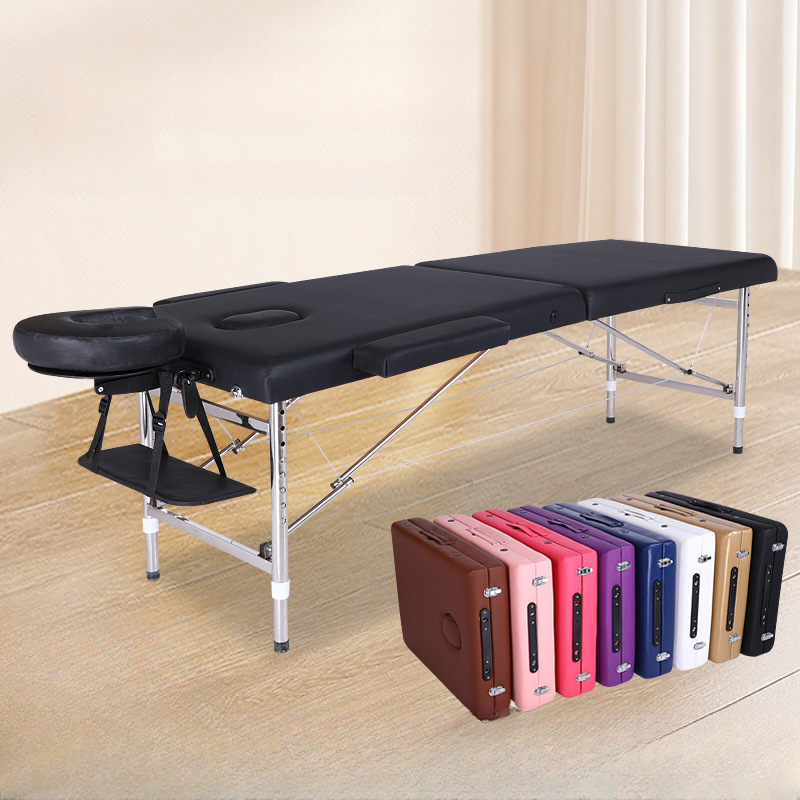 Lightweight Movable Pile-upon-able Multi-levelled Rectangle Facial Bed with Stainless Steel H-Shape Base