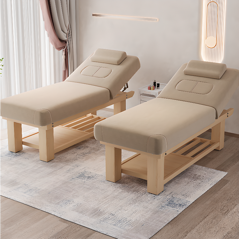 Timber Trestle Rectangle Facial Bed with Flexible Height