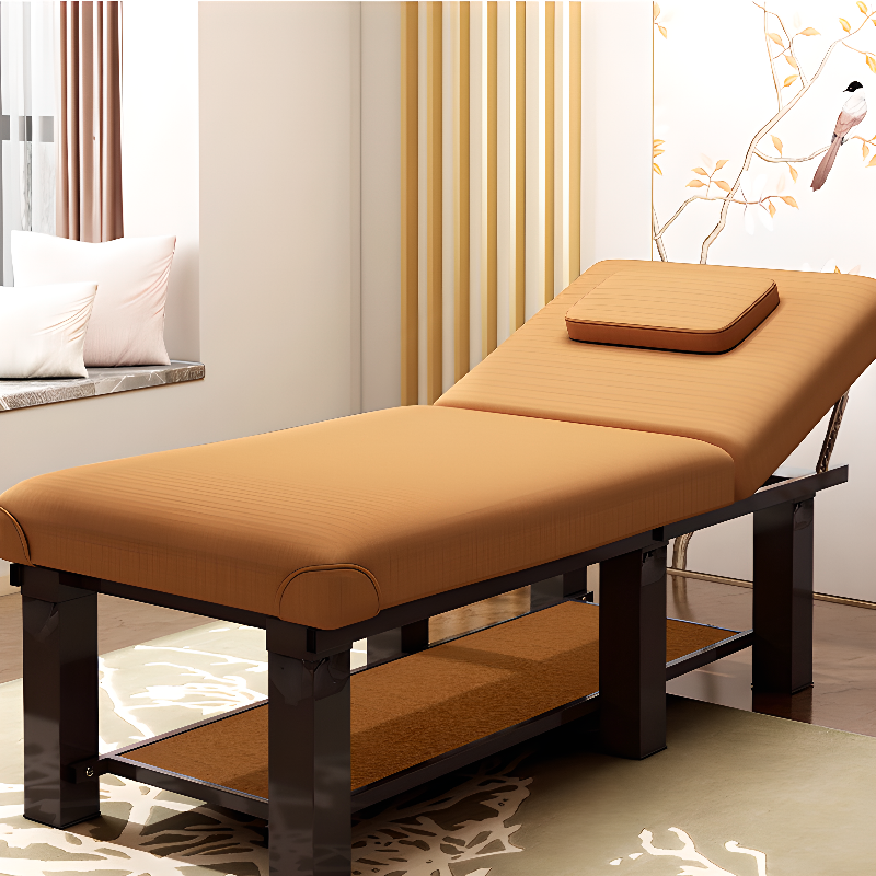 Alloy Base Flexible Height Rectangle Facial Bed with Trestle Base