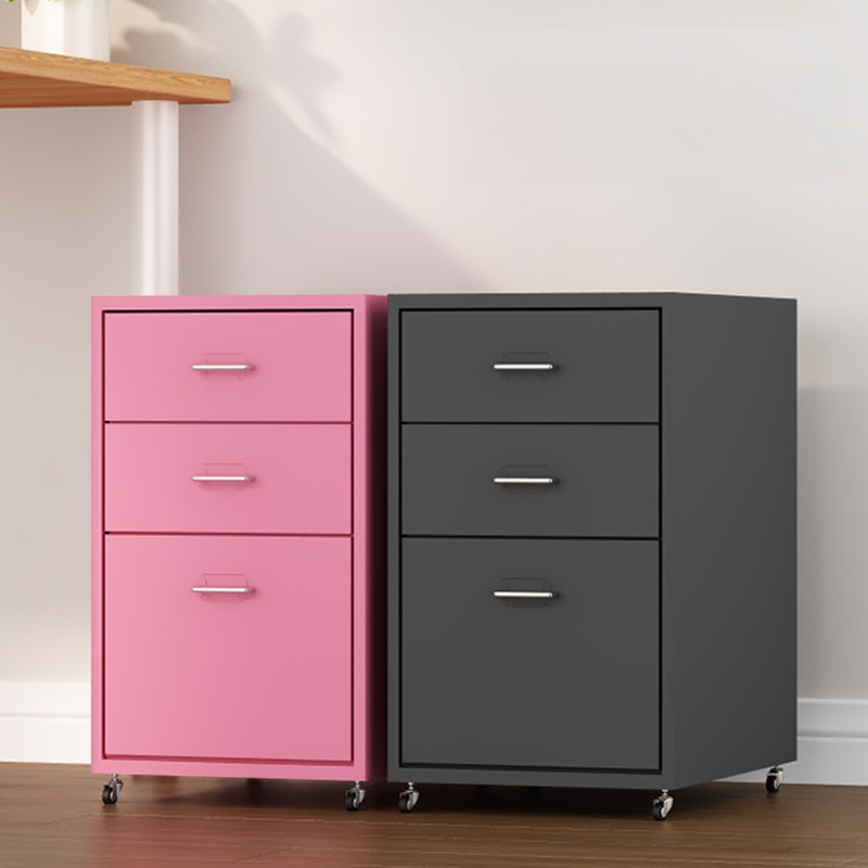 Sleek Free Standing Vertical Filing Cabinet with Water Resistance and Rotatable Legal Filing Storage