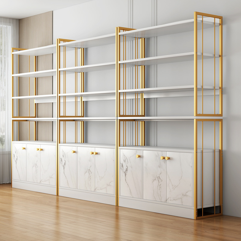 Luxurious China Cabinet with Repository Storage and Accessible Open Storage