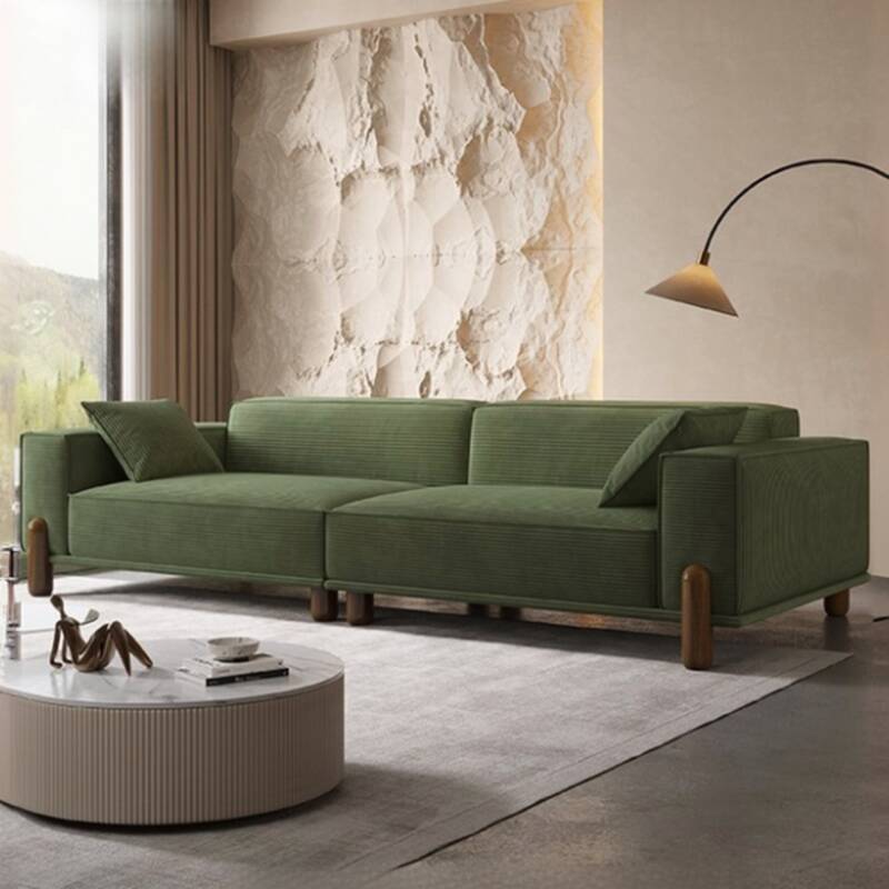 Elegant Olive Green Standard Sofa for The Drawing Room and Home