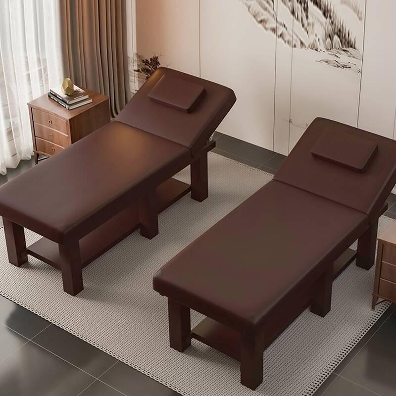Endurance Rectangle Massage Bed with Protective Feet and Metal Trestle Base