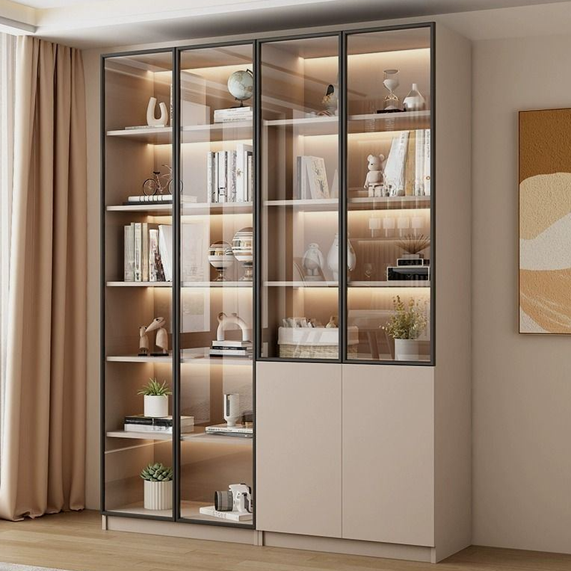 Ivory Edge Accent Cabinet with Compartment Drawer