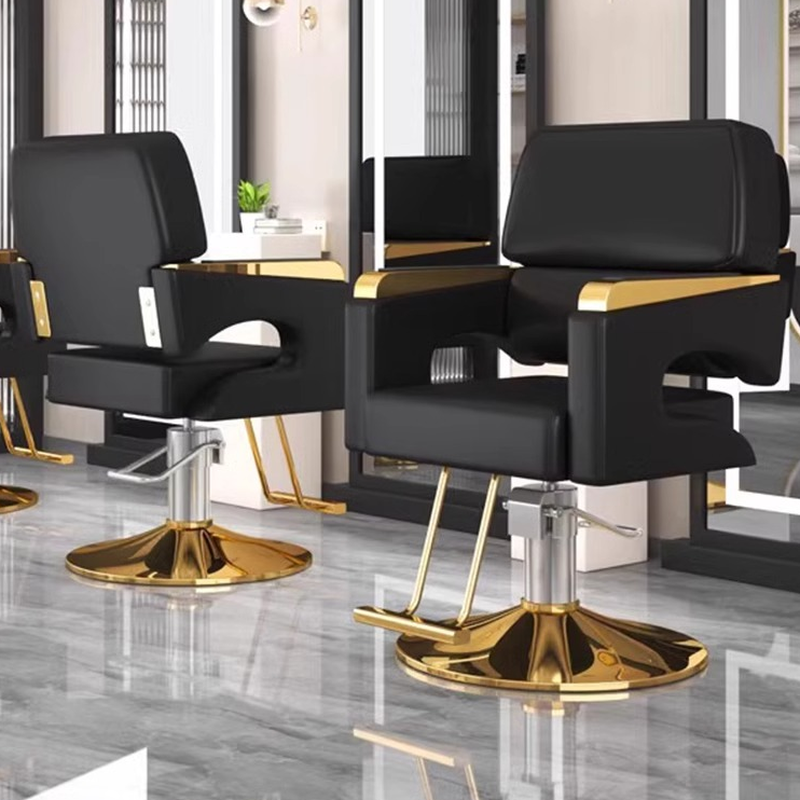 Ergonomic Adjustable Solid Colour L-Shape Styling Chair with Metal Frame and Full Back