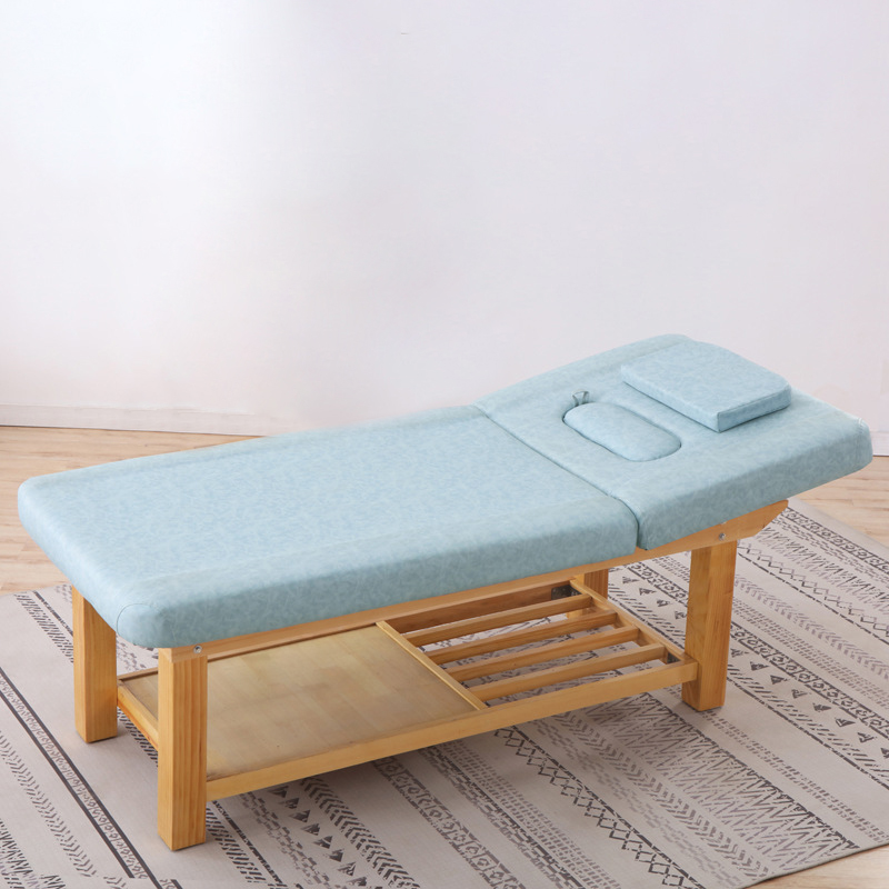 Rectangle Massage Bed Scratch Resistant with Lumber Trestle Base