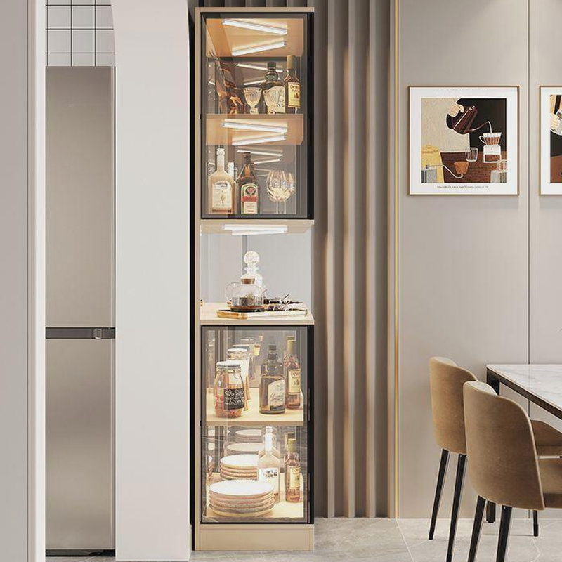 Vitreous Turn Accent Cabinet with Stockroom Storage and 5 Shelves Featuring Accessible Storage