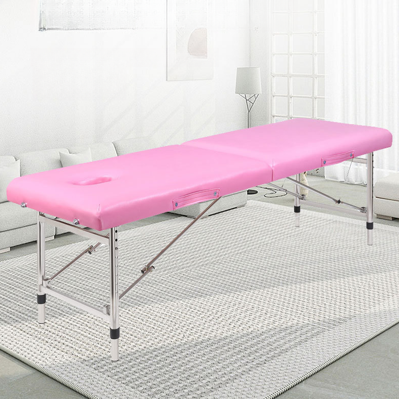 Pink/Sepia/Blue Portable Outdoor-Appropriate Massage Bed