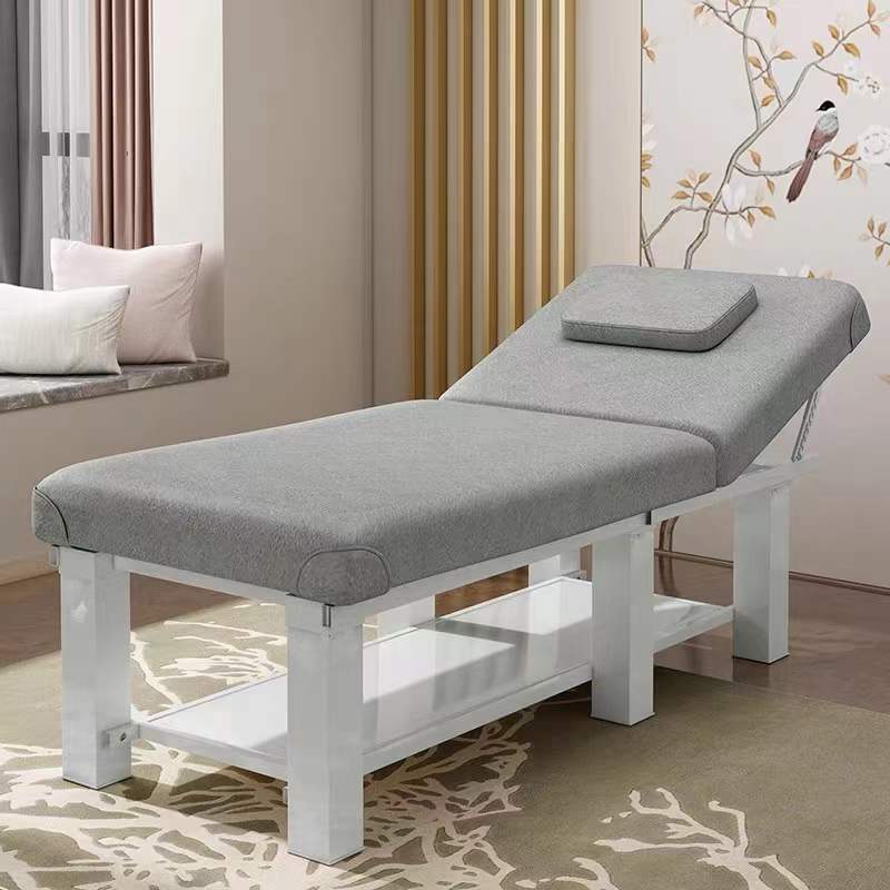 Rectangular Lumber Trestle Rectangle Fixed Height Massage Bed