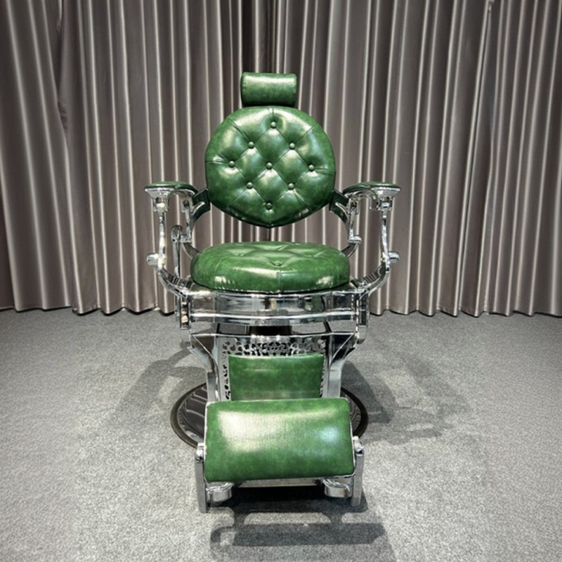 Scratch-proof Barber Chair with Exposed Back