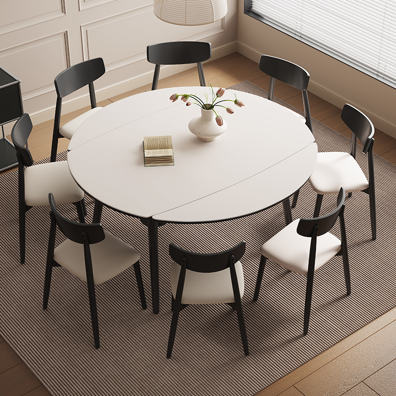 Stone Adaptable 8 Chairs/Dining Table for 6/4 Chairs Dining Table Set